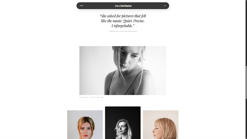 Photography template project page