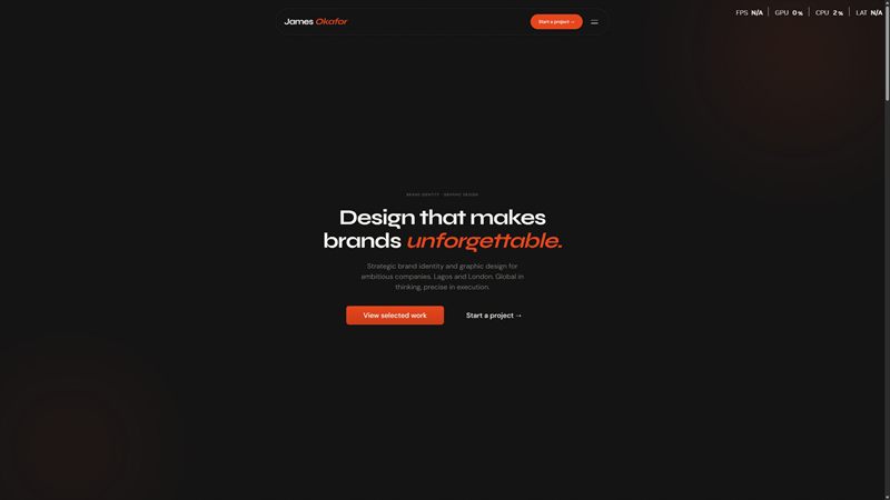 Brand designer portfolio template